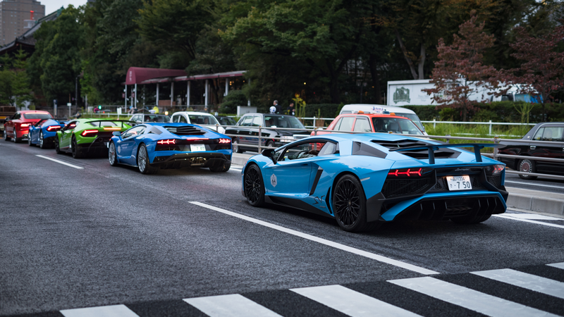 Illustration for article titled Japan's Lamborghini Day Is Delightfully Colorful